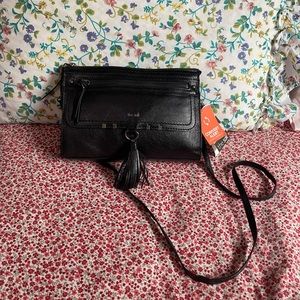 The Sak crossbody ! Leather with fringe detail.